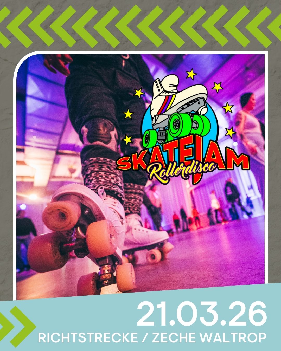 Skatejam Rollerdisco: Richtstrecke Waltrop