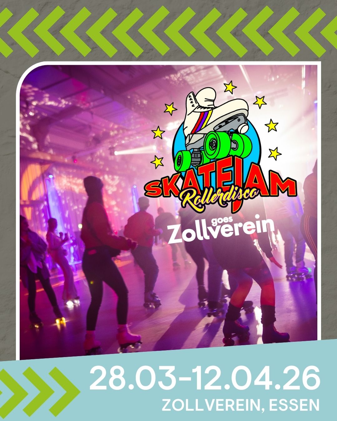 Skatejam Rollerdisco: UNESCO-Welterbe Zollverein, Essen